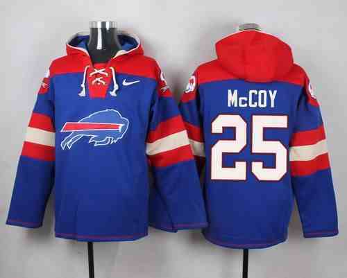 Nike Bills 25 LeSean McCoy Blue Hooded Jersey