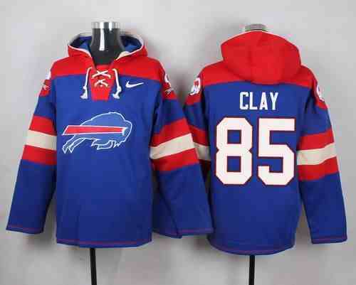 Nike Bills 85 Charles Clay Blue Hooded Jersey