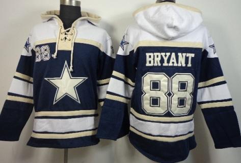 Dallas Cowboys 88 Dez Bryant Blue Grey NFL Hoodie