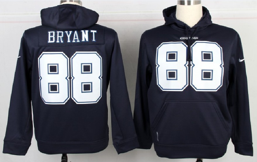 NFL Dallas Cowboys #88 Dez Bryant Blue Hoodie