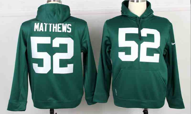 NFL Green Bay Packers #52 Clay Matthews Green Hoodie