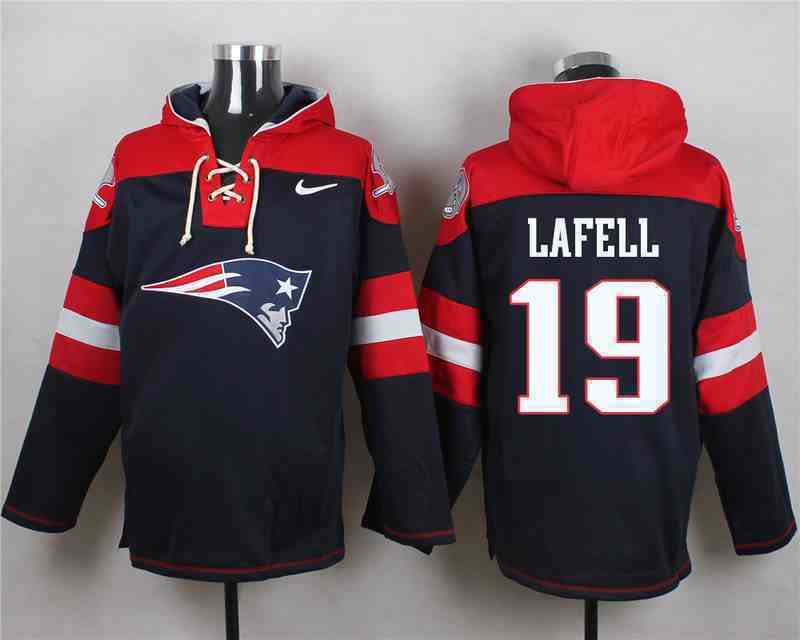 Nike Patriots 19 LAFELL Navy Blue Hooded Jerseys