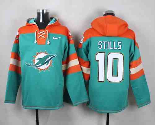 Nike Dolphins 10 Kenny Stills Green Hooded Jersey