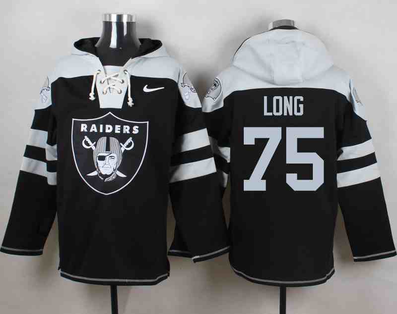 Nike Raiders 75 Howie Long Black Hooded Jersey