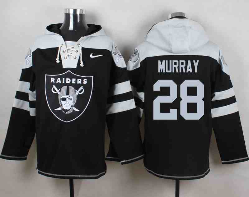 Nike Raiders 28 Latavius Murray Black Hooded JerseyNike Raiders 28 Latavius Murray Black Hooded Jersey
