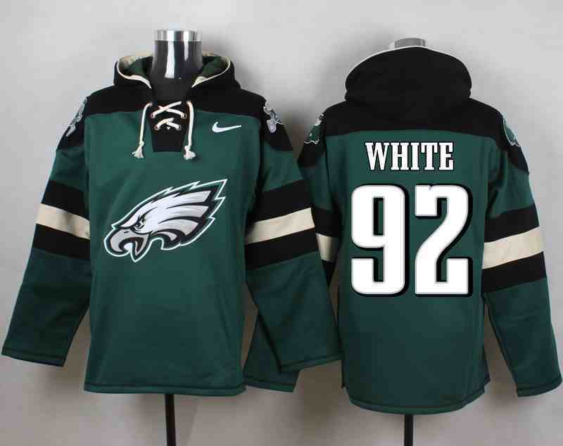 Nike Eagles 92 WHITE Green Hooded Jersey