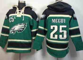 Philadelphia Eagles #25 LeSean McCoy Midnight Green Sawyer Hooded Sweatshirt NFL Hoodie