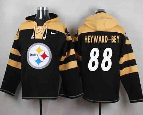 Nike Steelers 88 Darrius Heyward Bey Black Hooded Jersey