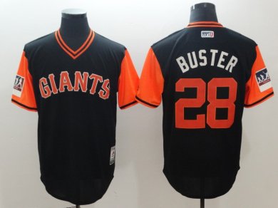 Giants Buster Posey Buster Black 2018 Players Weekend Authentic Team Jersey