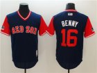 Red Sox #16 Andrew Benintendi Benny Navy 2018 Players Weekend Authentic Team Jersey