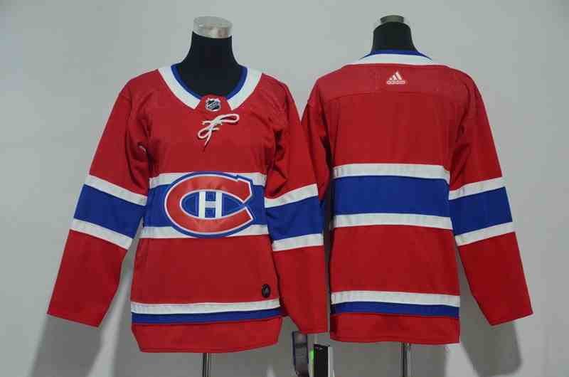 Canadiens Blank Red Youth Adidas Jersey