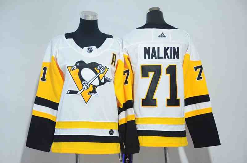 Penguins 71 Evgeni Malkin White Youth Adidas Jersey