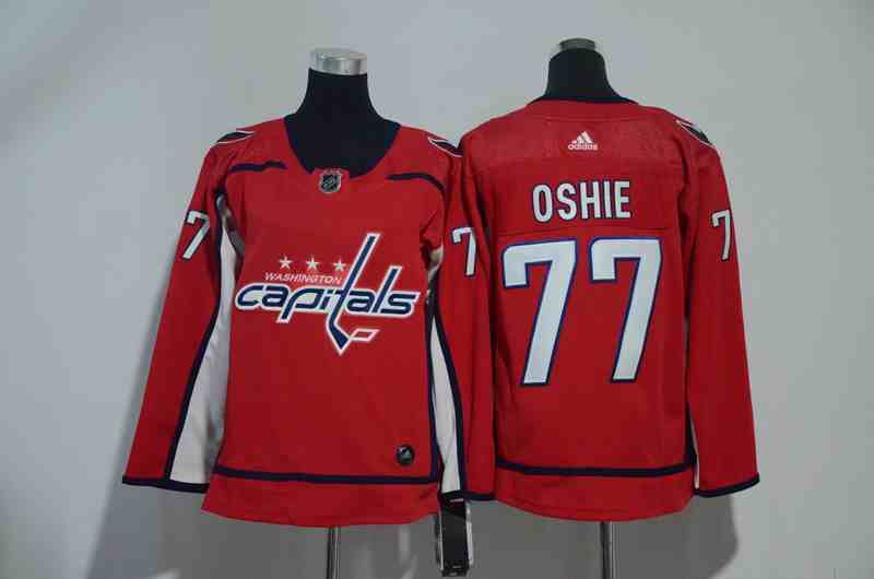 Capitals 77 T.J. Oshie Red Youth Adidas Jersey
