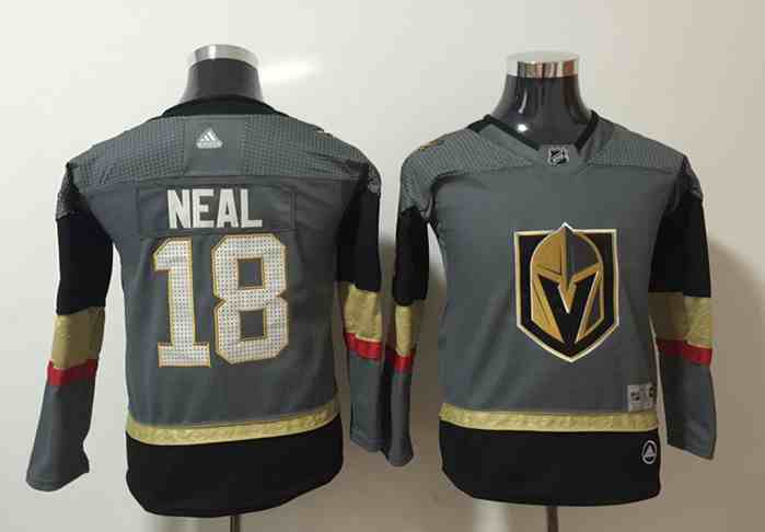 Vegas Golden Knights 18 James Neal Gray Youth Adidas Jersey
