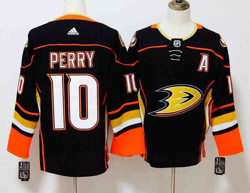 Ducks 10 Corey Perry Black Adidas Jersey
