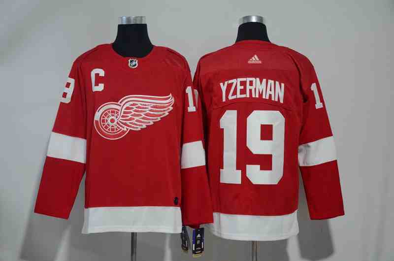 Red Wings 19 Steve Yzerman Red Adidas Jersey