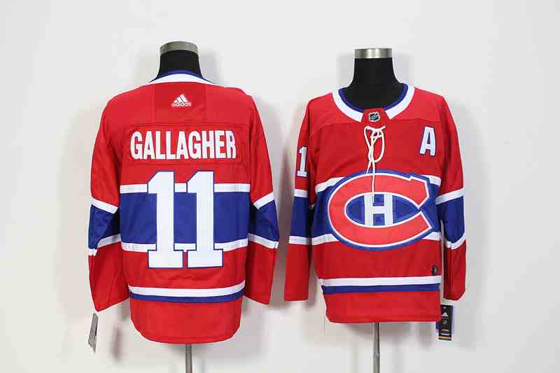 Canadiens 11 Brendan Gallagher Red Adidas Jersey