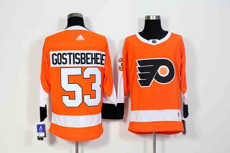 Flyers 53 Shayne Gostisbehere Orange Adidas Jersey