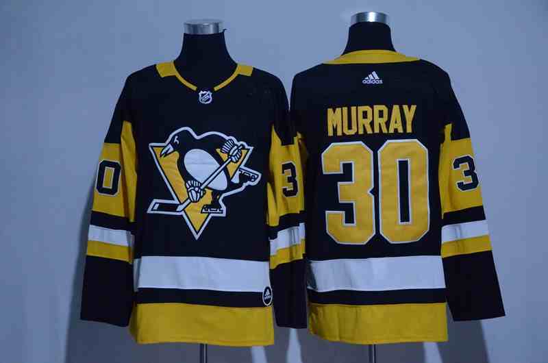 Penguins 30 Matt Murray Black Adidas Jersey