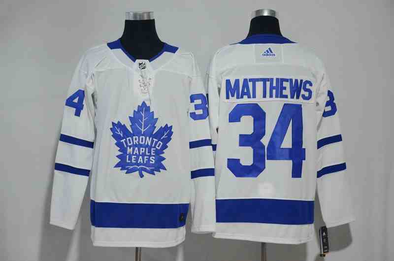 Maple Leafs 34 Auston Matthews White Adidas Jersey