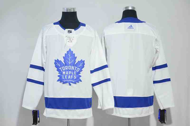 Maple Leafs Blank White Adidas Jersey