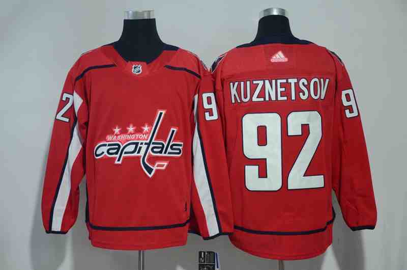 Capitals 92 Evgeny Kuznetsov Red Adidas Jersey