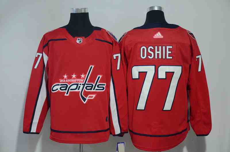 Capitals 77 T.J. Oshie Red Adidas Jersey