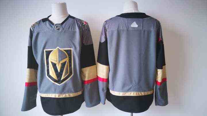 Vegas Golden Knights Blank Gray Adidas Jersey
