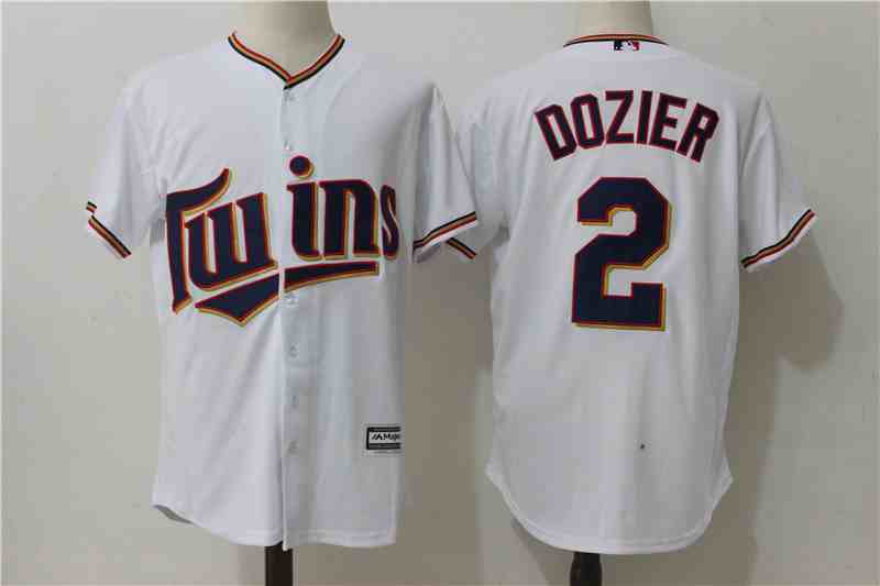 Twins 2 Brian Dozier White Alternate Cool Base Jersey