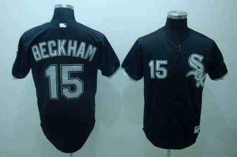 White Sox 15 Beckman black Kids Jersey