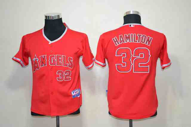 Angels 32 Hamilton Red Youth Jersey