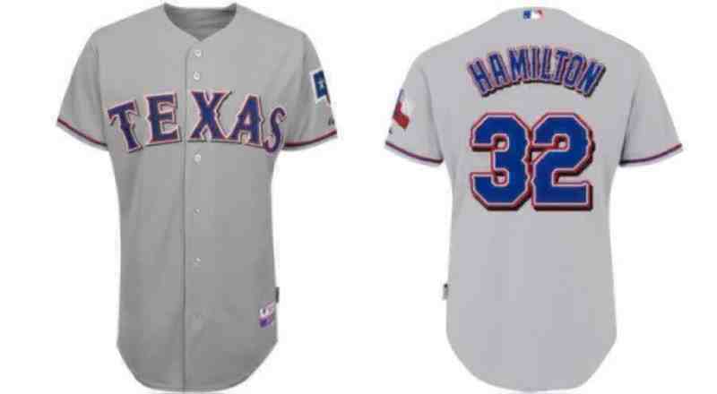 Texas Rangers 32 Hamilton Grey Youth Jersey