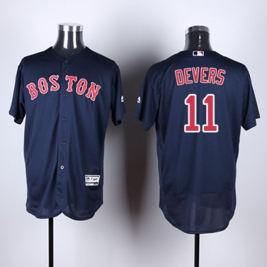 Red Sox #11 Rafael Devers Navy Blue Flexbase Authentic Collection Stitched Baseball Jersey