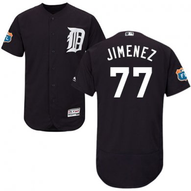 Tigers #77 Joe Jimenez Navy Blue Flexbase Authentic Collection Stitched Baseball Jersey