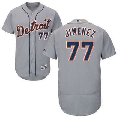 Tigers #77 Joe Jimenez Grey Flexbase Authentic Collection Stitched Baseball Jersey