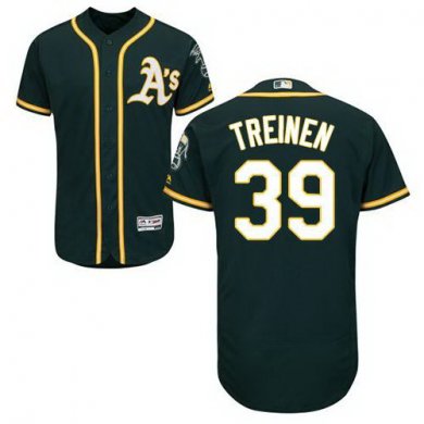 Athletics #39 Blake Treinen Green Flexbase Authentic Collection Stitched Baseball Jersey