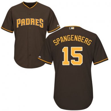 Padres #15 Cory Spangenberg Brown New Cool Base Stitched Baseball Jersey