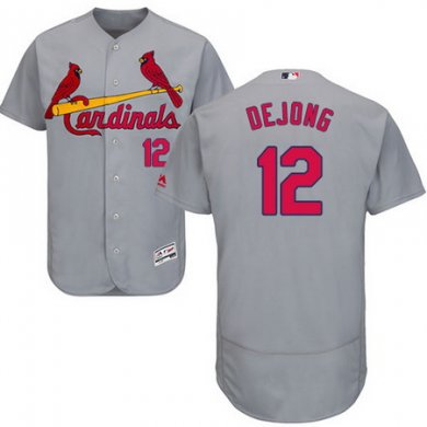 Cardinals #12 Paul DeJong Grey Flexbase Authentic Collection Stitched Baseball Jersey
