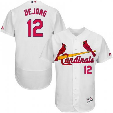 Cardinals #12 Paul DeJong White Flexbase Authentic Collection Stitched Baseball Jersey