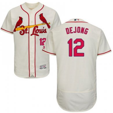 Cardinals #12 Paul DeJong Cream Flexbase Authentic Collection Stitched Baseball Jersey