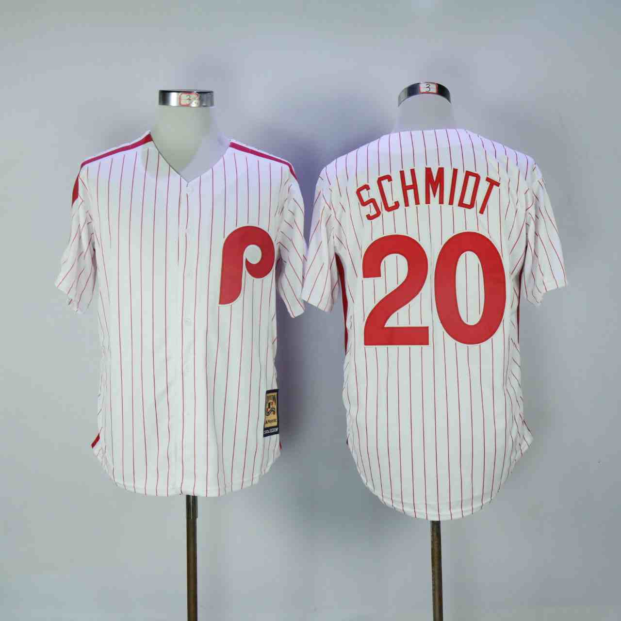 Phillies 20 Mike Schmidt White Cooperstown Collection Cool Base Jersey