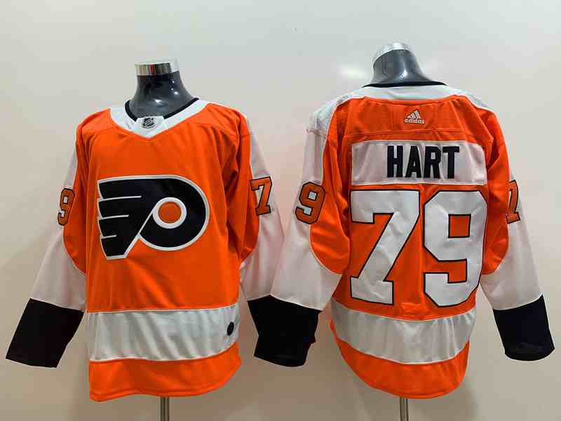 Flyers 79 Carter Hart Orange Adidas Jerseys