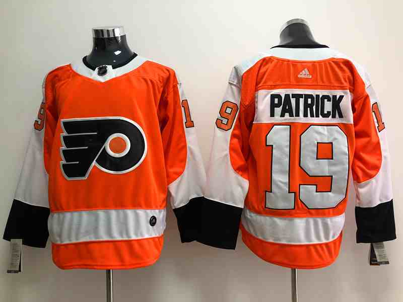 Flyers 19 Nolan Patrick Orange Adidas Jerseys