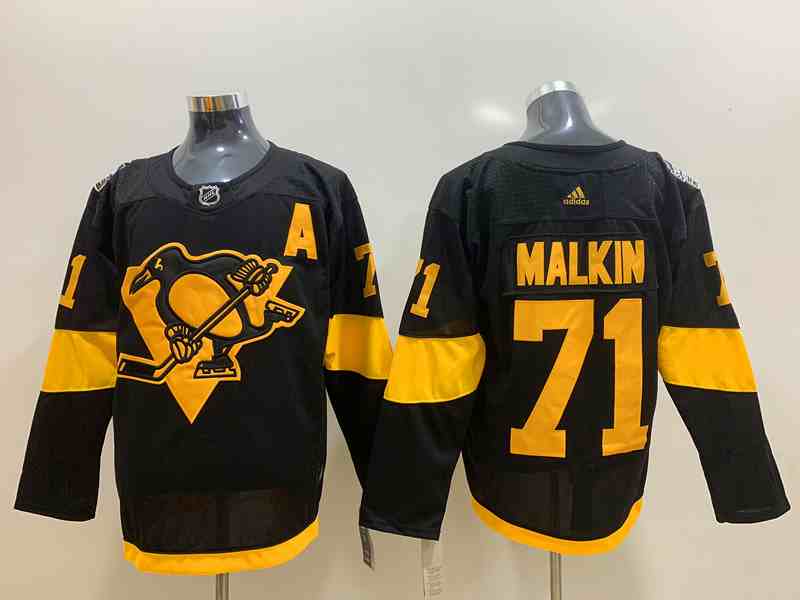 Penguins 71 Evgeni Malkin Black 2019 Stadium Series Adidas Jersey