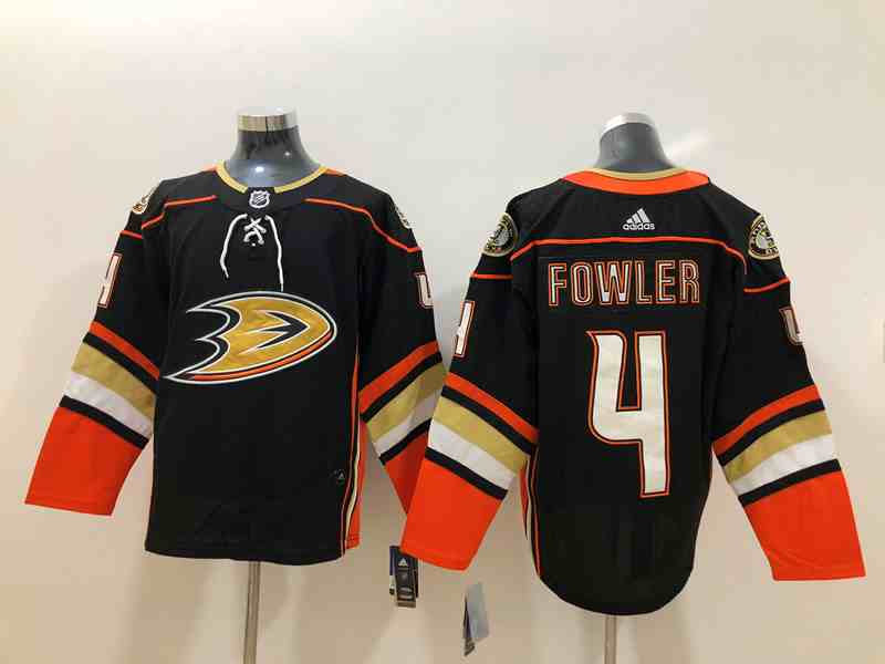 Ducks 4 Cam Fowler Black Adidas Jersey