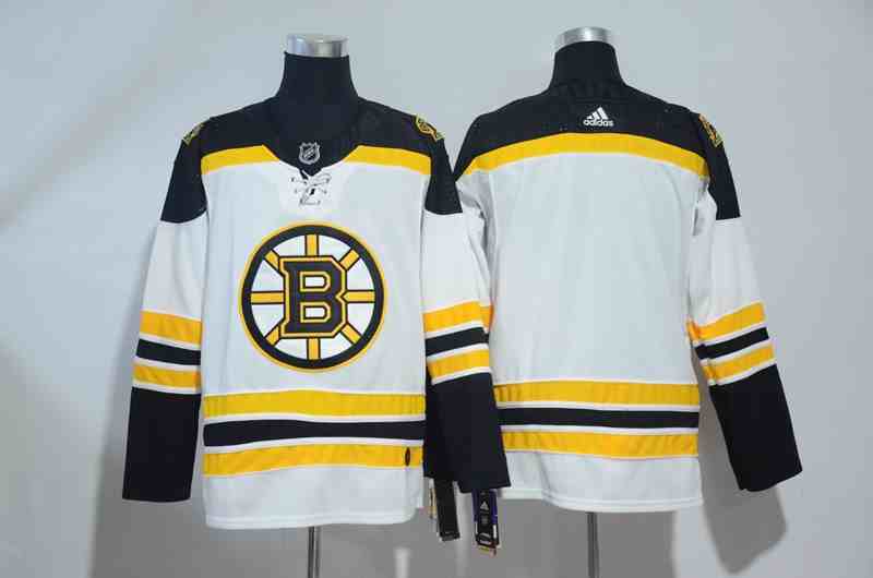 Bruins White Blank Adidas Jersey