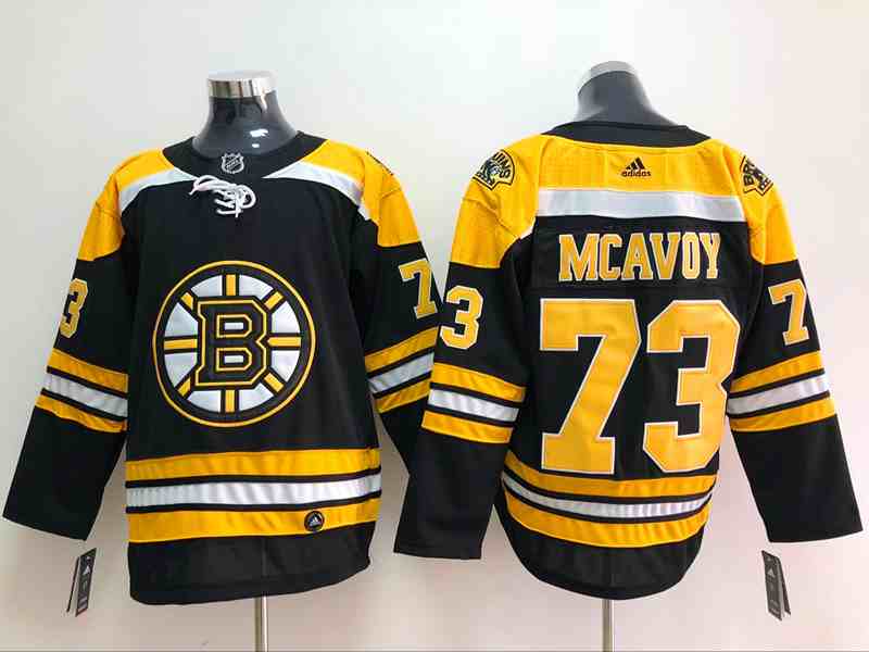 Bruins 73 Charlie Mcavoy Black Adidas Jersey
