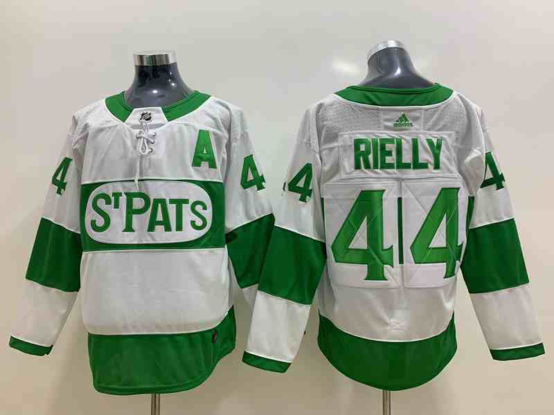 Toronto St Pats 44 Morgan Rielly White Green Jerseys