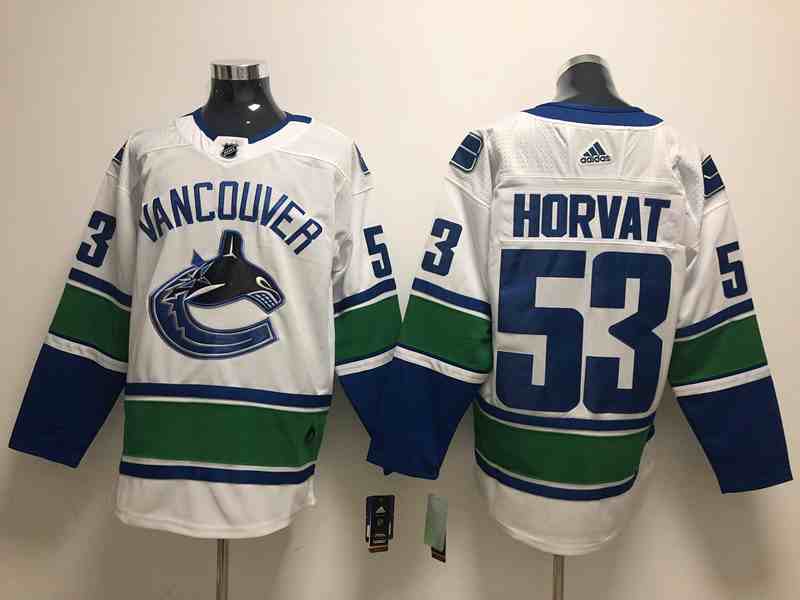 Vancouver Canucks 53 Bo Horvat White Adidas Jerseys