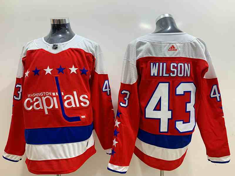 Capitals 43 Tom Wilson Alternate Red Adidas Jersey